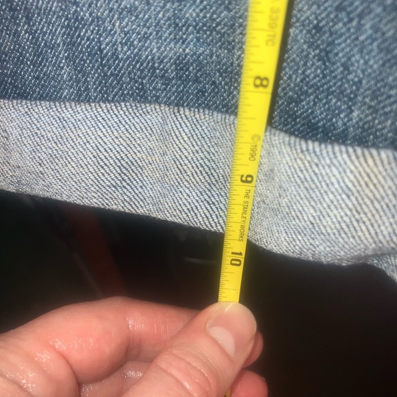 Celebrity Pink Jeans Dark Denim Mini Cuffed Shorts Belt Loops & Real Pockets sz9 - Picture 8 of 12